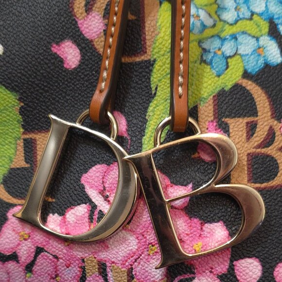 Dooney & Bourke Hydrangea Monogram Tote Bag - Picture 6 of 10